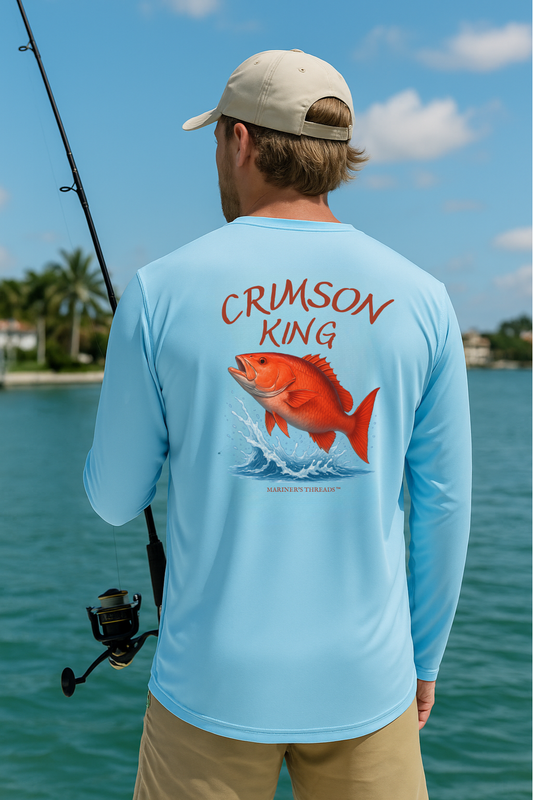 Crimson King – Red Snapper Performance Fishing Shirt