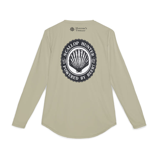 Scallop Hunter – Powered by Beer! Performance Shirt