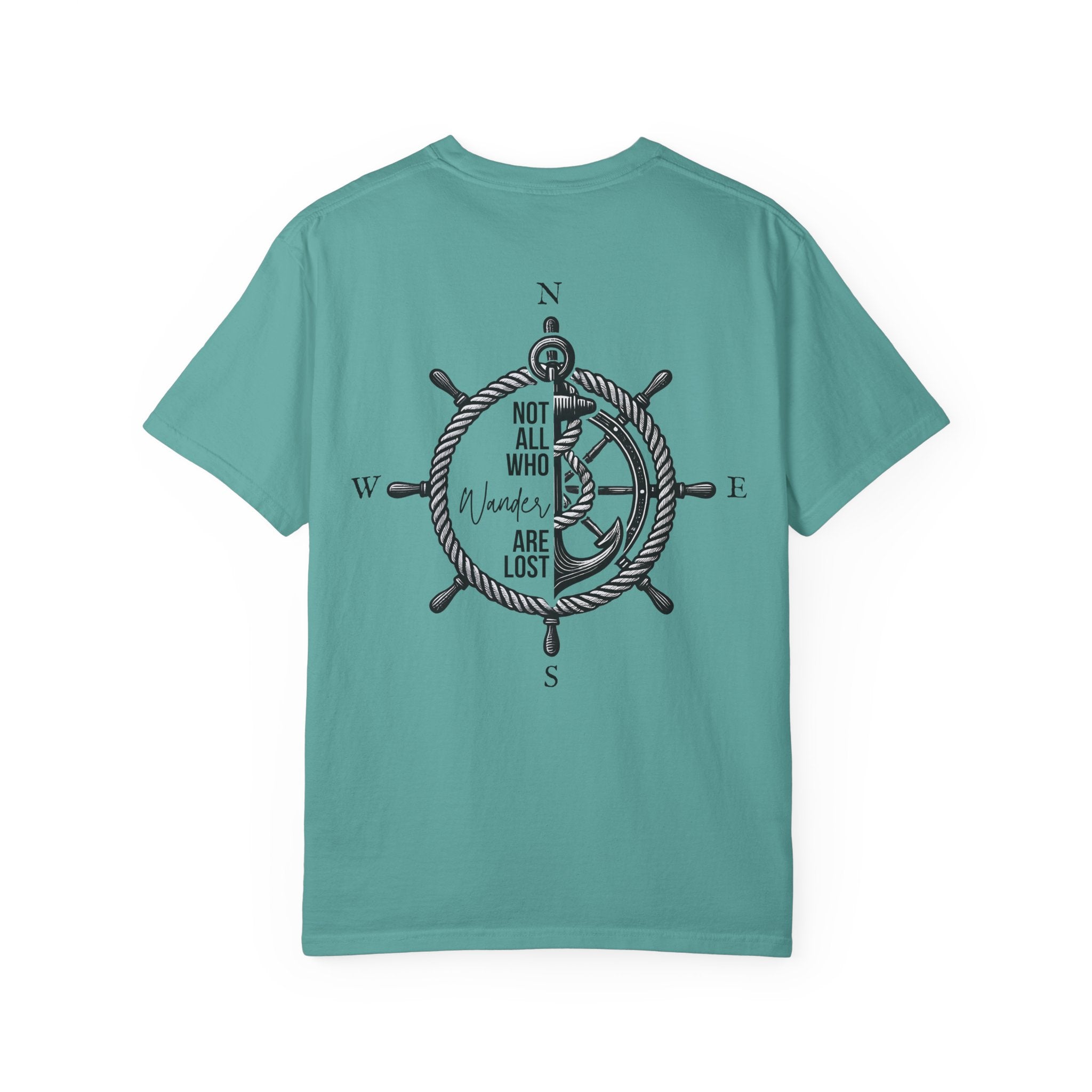 Mariner Thread “Not All Who Wander Are Lost” Comfort Colors™ Tee | Nautical Apparel ...