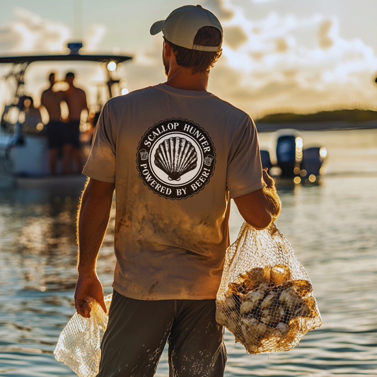 Scallop Hunter - Powered by Beer Performance Apparel